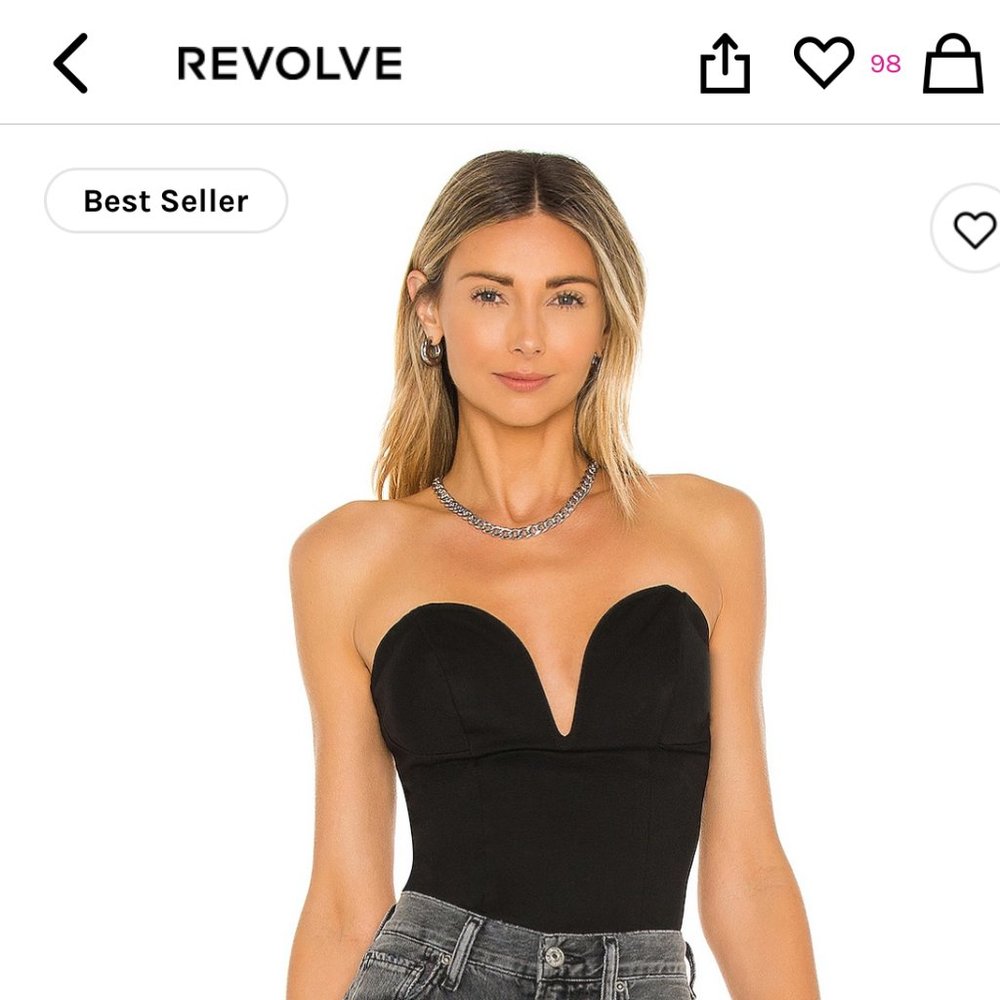 Superdown black bodysuit
